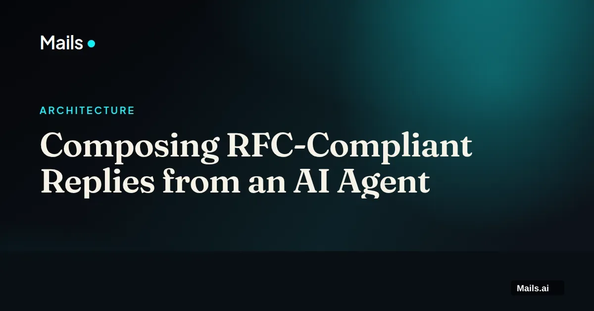 Composing RFC-Compliant Replies from an AI Agent