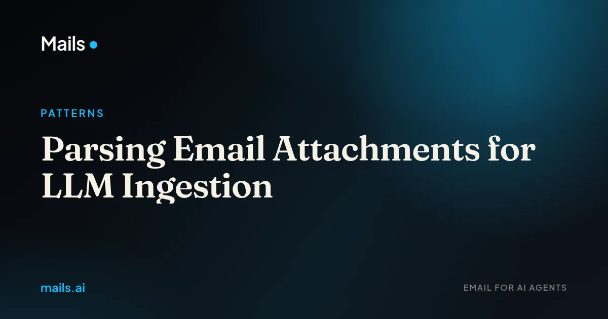 Parsing Email Attachments for LLM Ingestion