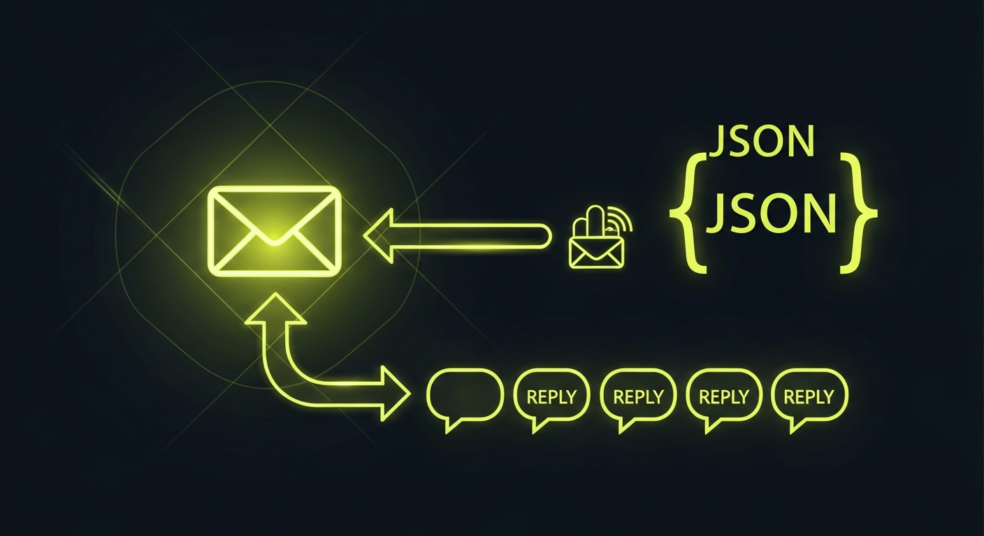 Structured Reply Events for Email Agents