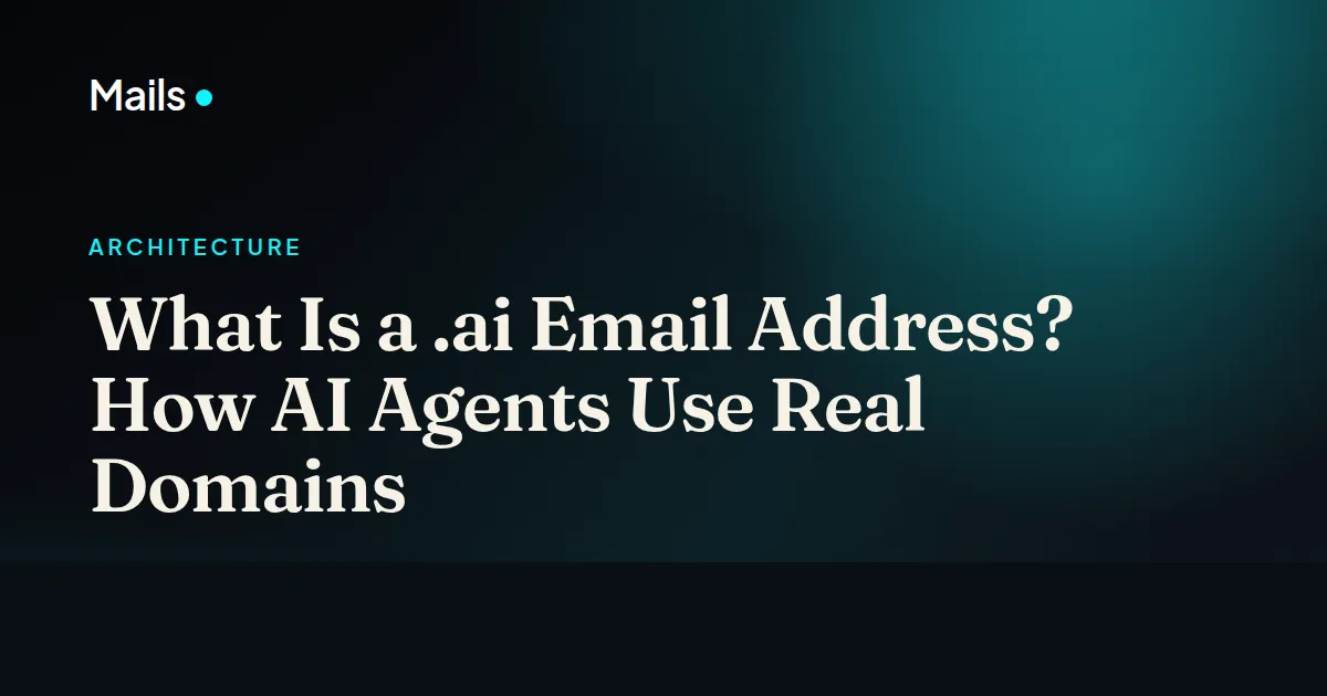 What Is a .ai Email Address? How AI Agents Use Real Domains